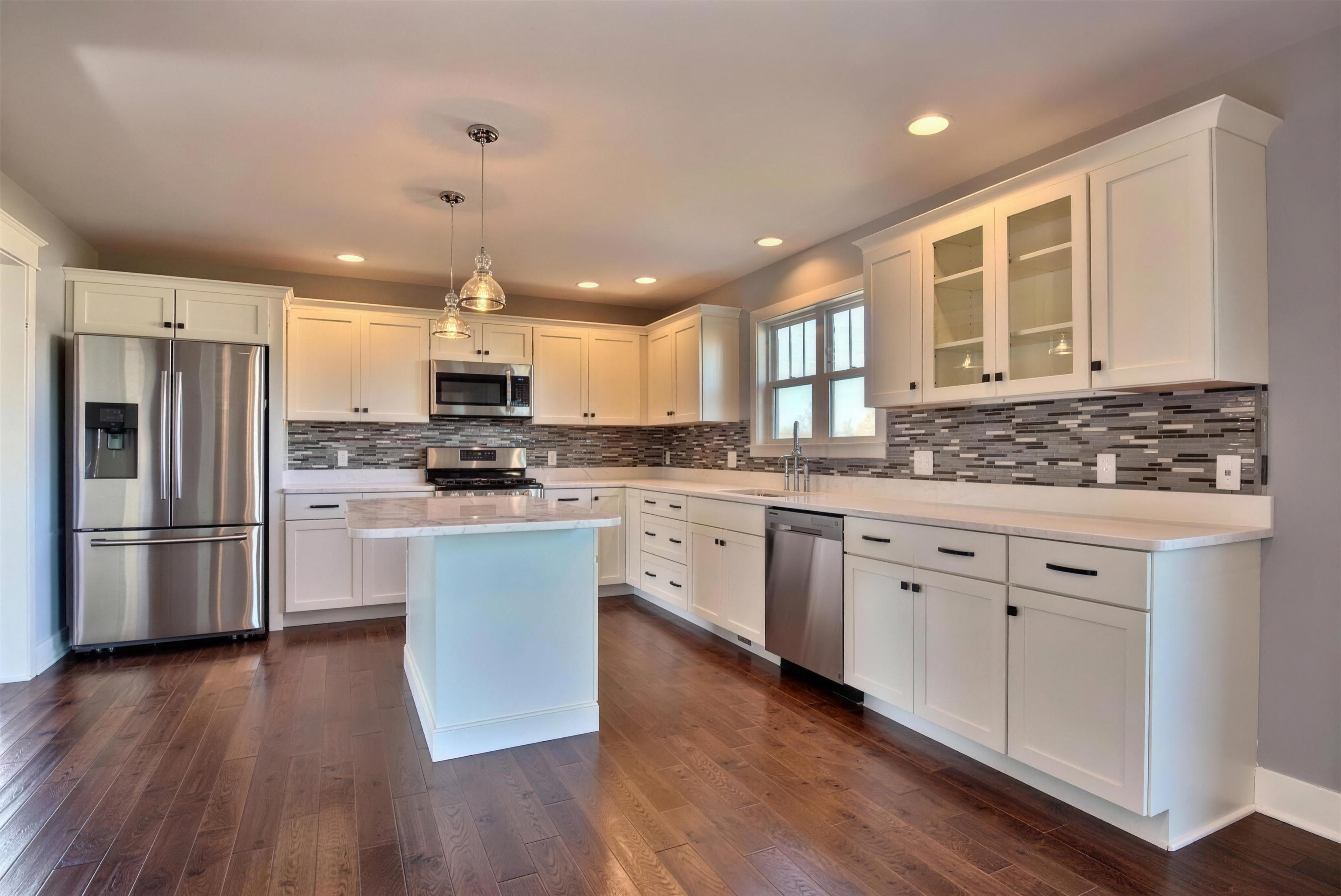 Kitchen Remodel White Shaker Cabinets NWI