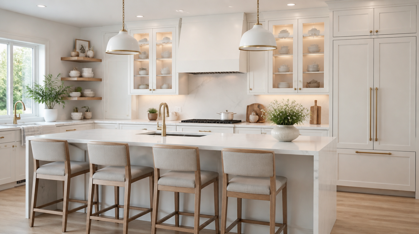 White kitchen remodel