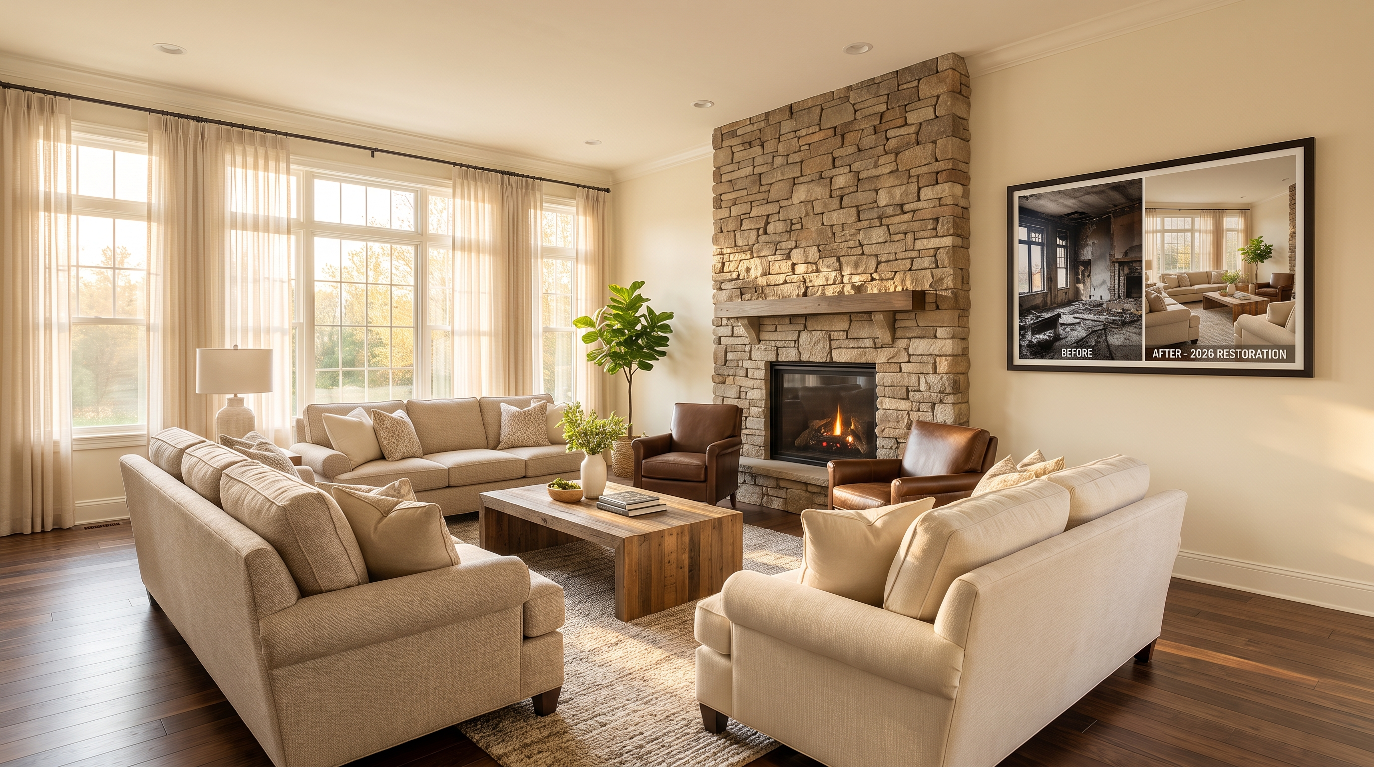 Luxury rebuild after fire damage Northwest Indiana