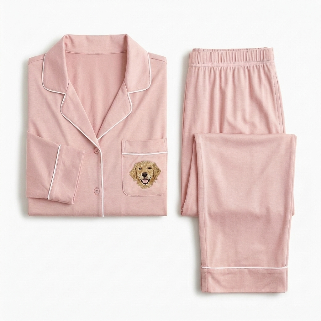 The Bamboo Jammies flat-lay in pink