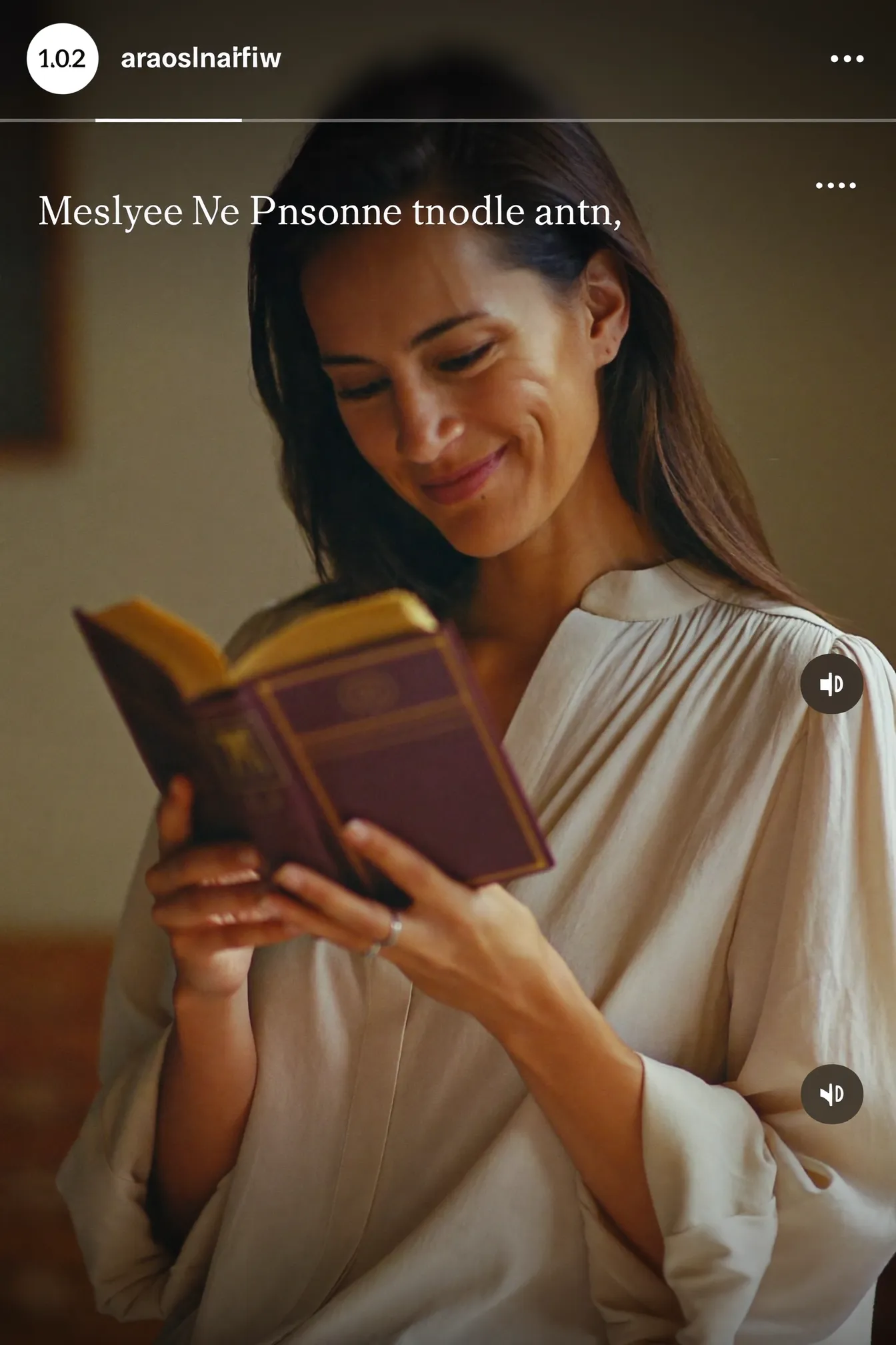 Mujer sosteniendo una Biblia con paz y serenidad