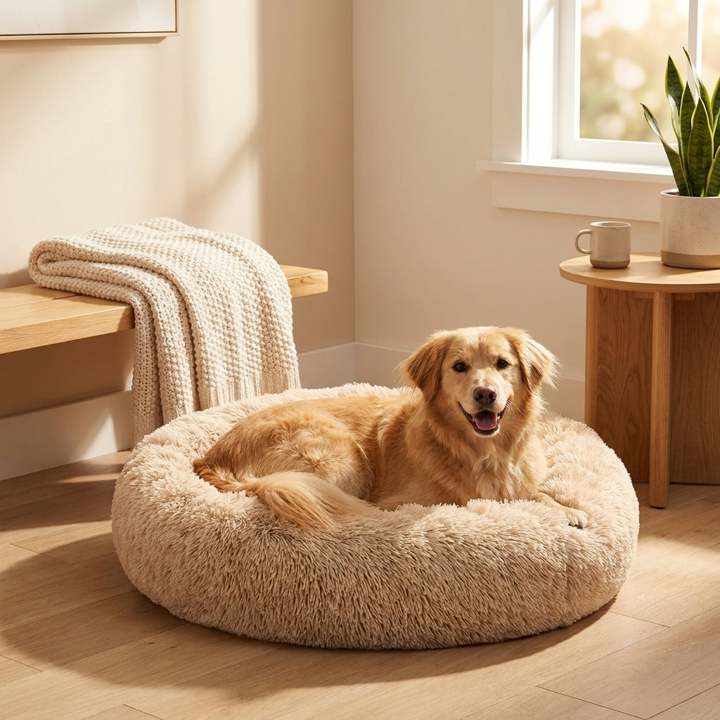 ROVE Cloud Comfort Bed styled in a cozy modern home