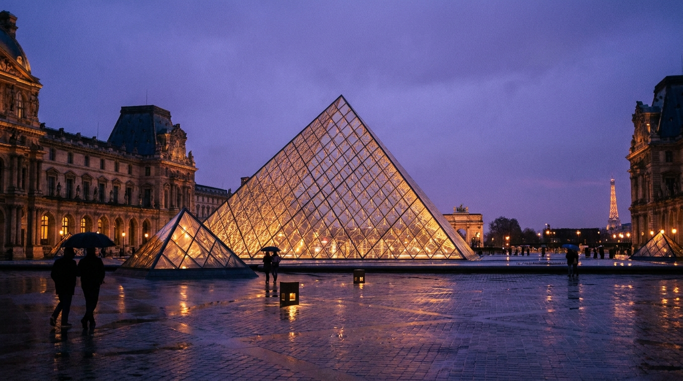 Paris at blue hour