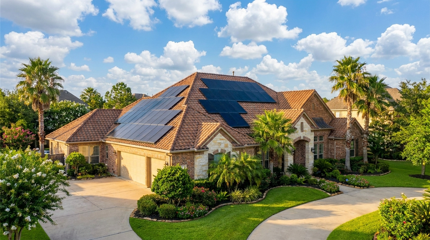 Solar home in Houston, TX