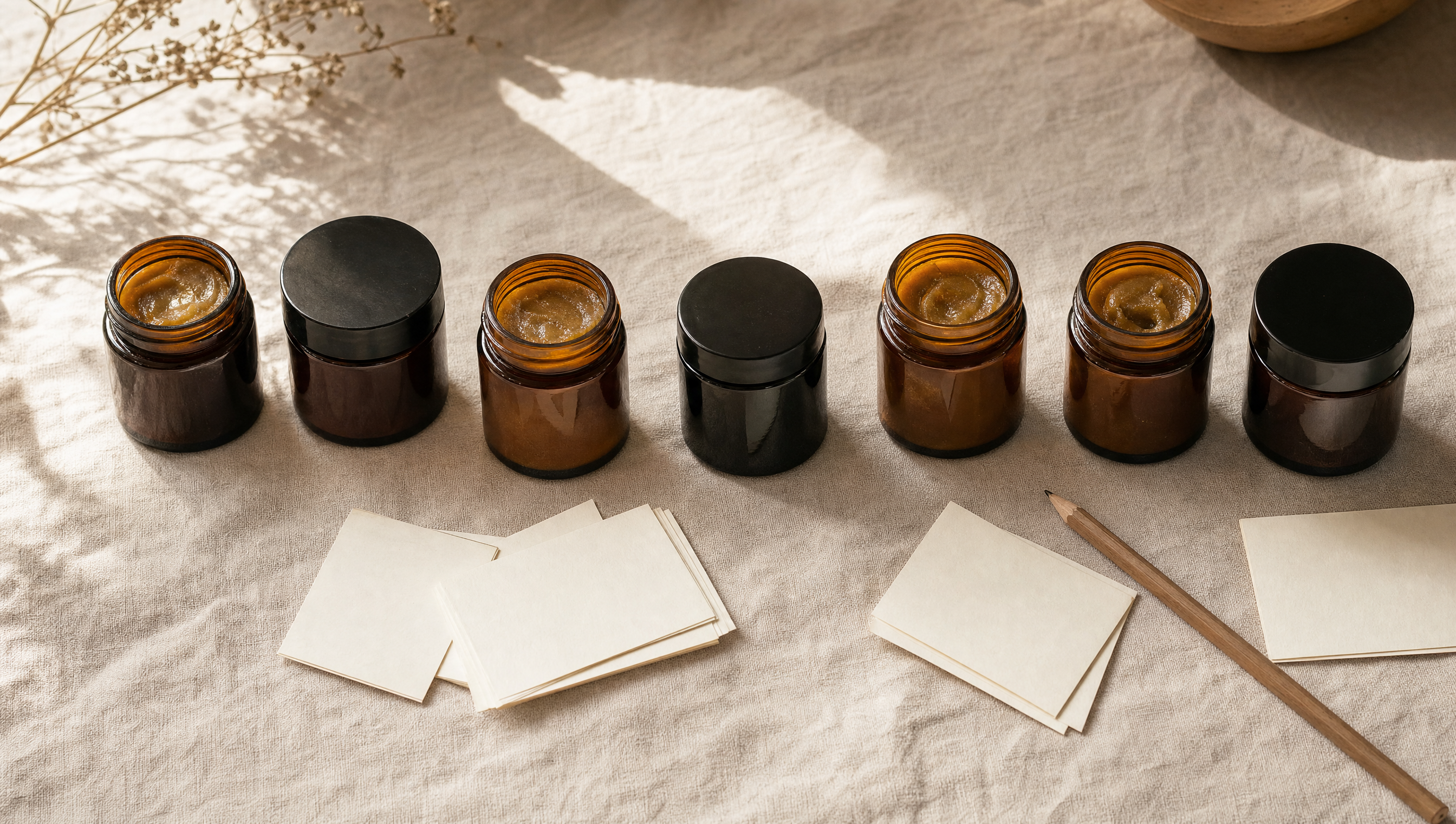 Nine batana oils compared side by side