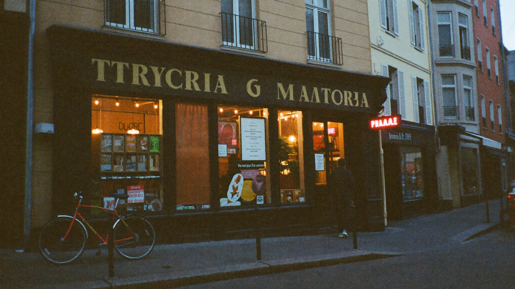 Luna Trattoria at blue hour on Roosevelt Row