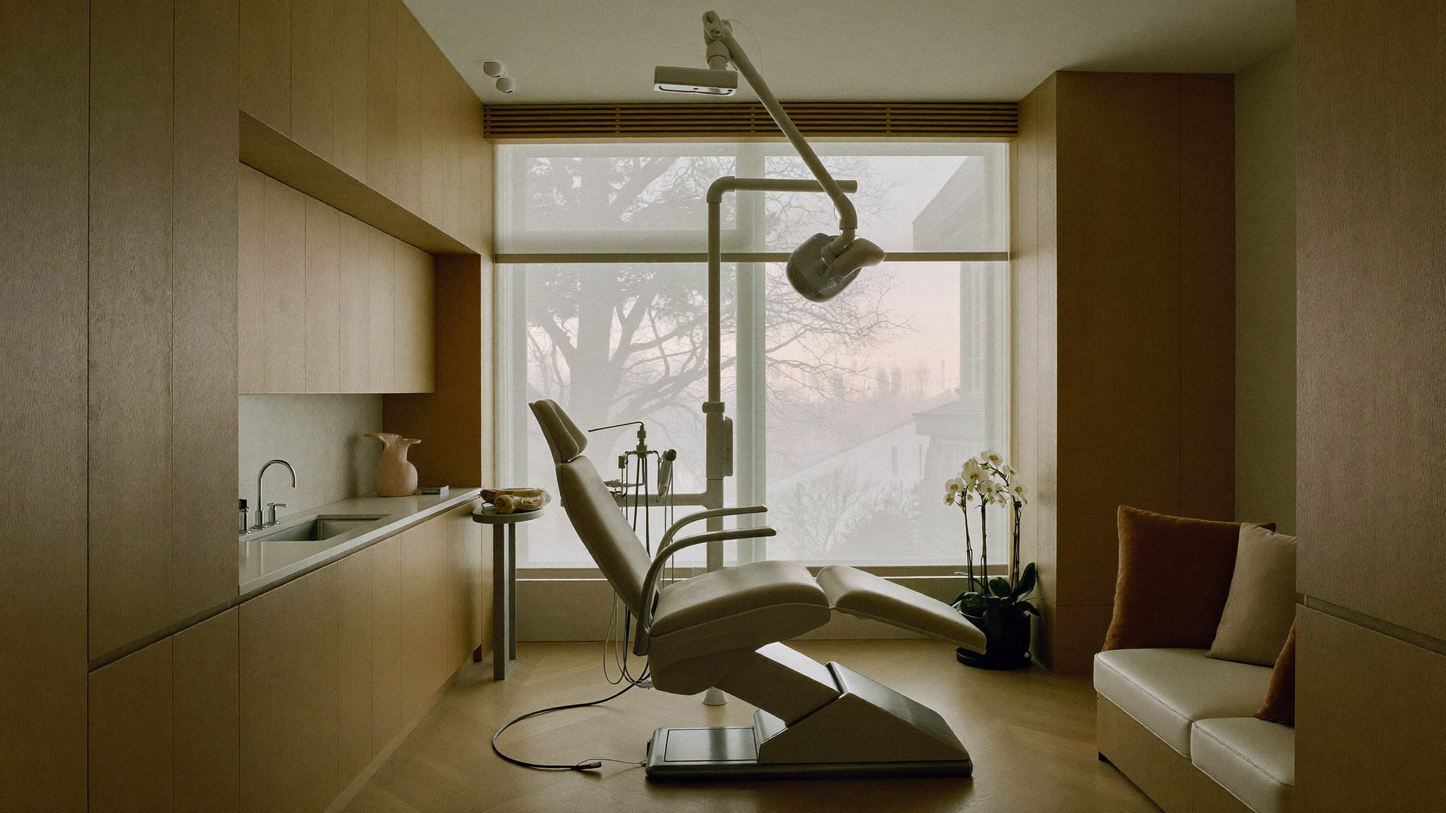 A calm, modern dental treatment room