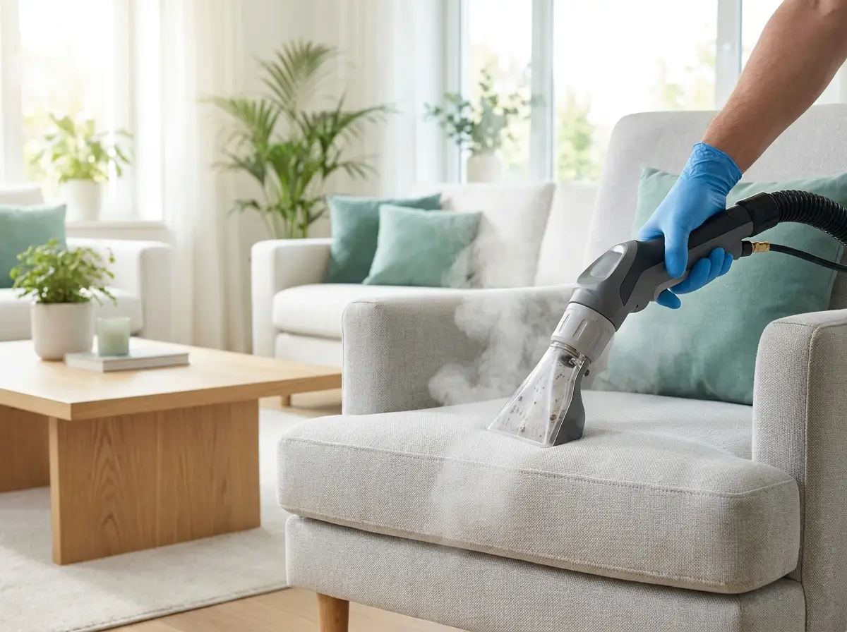 Armchair steam cleaning
