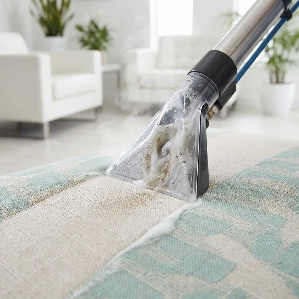 Hot water extraction deep cleaning