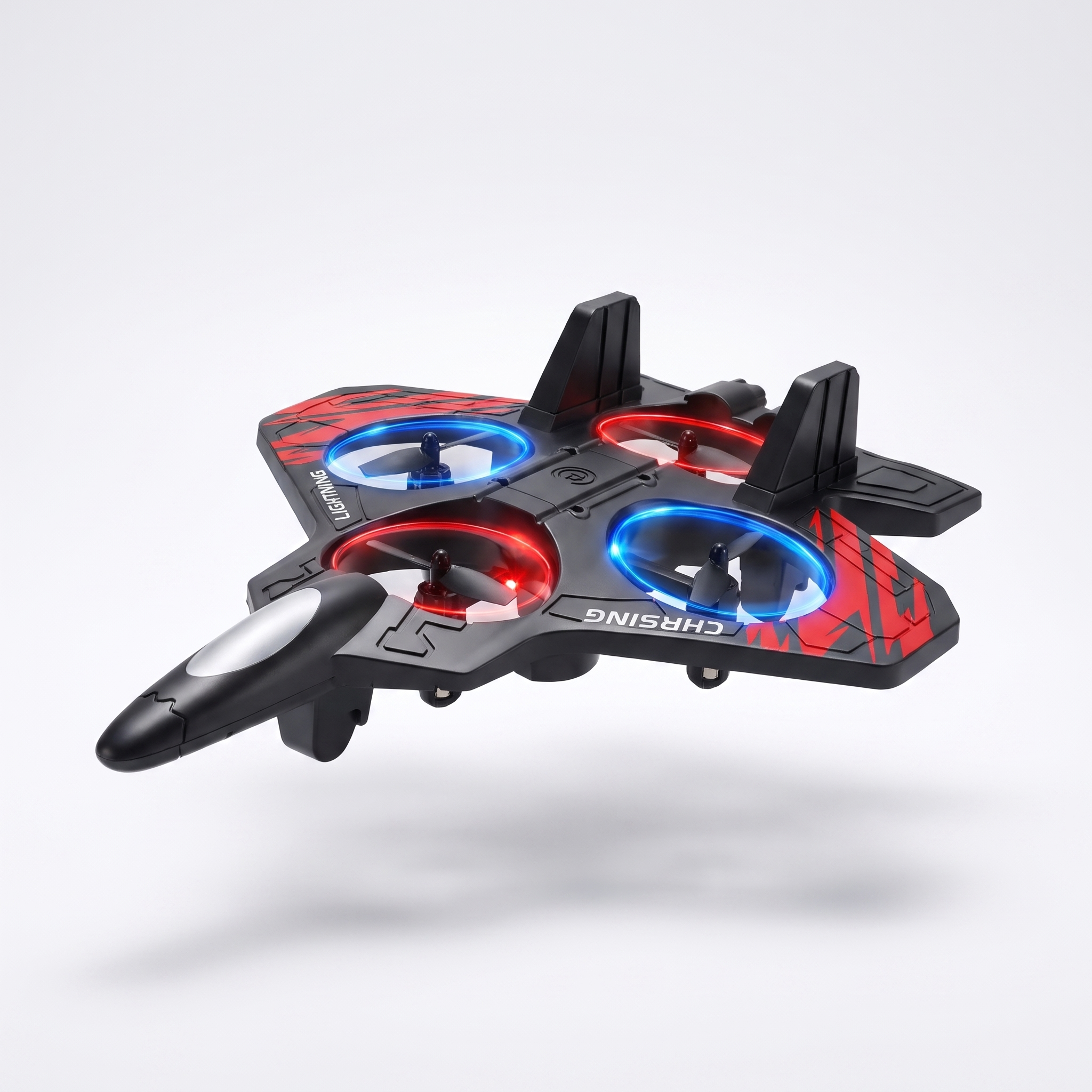 Kinder RC Stuntvliegtuig met LED-verlichting – Bestuurbaar Speelgoedvliegtuig 2.4G