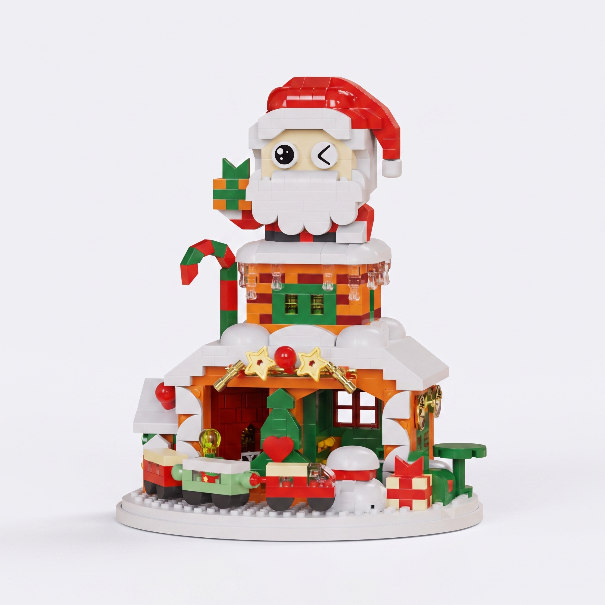 Kerst Bouwblokjes – Bouwset Feestelijke Figuren voor Kinderen vanaf 3 Jaar