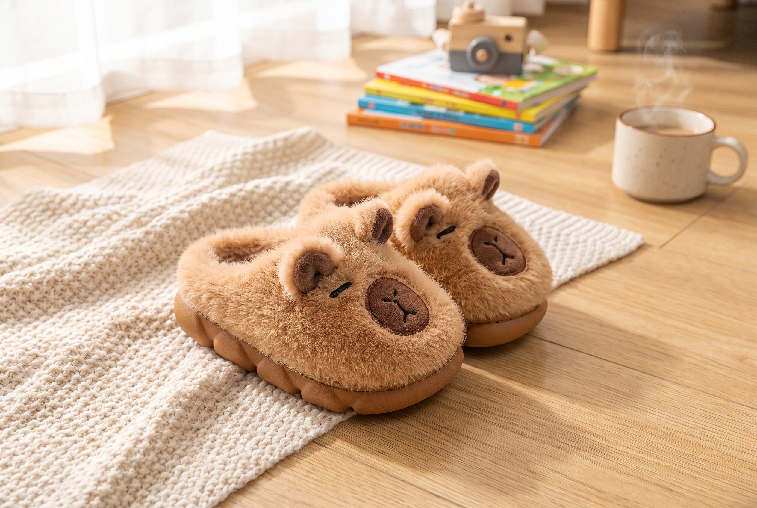 Pluche Winterslippers met Dierenontwerp voor Kinderen
