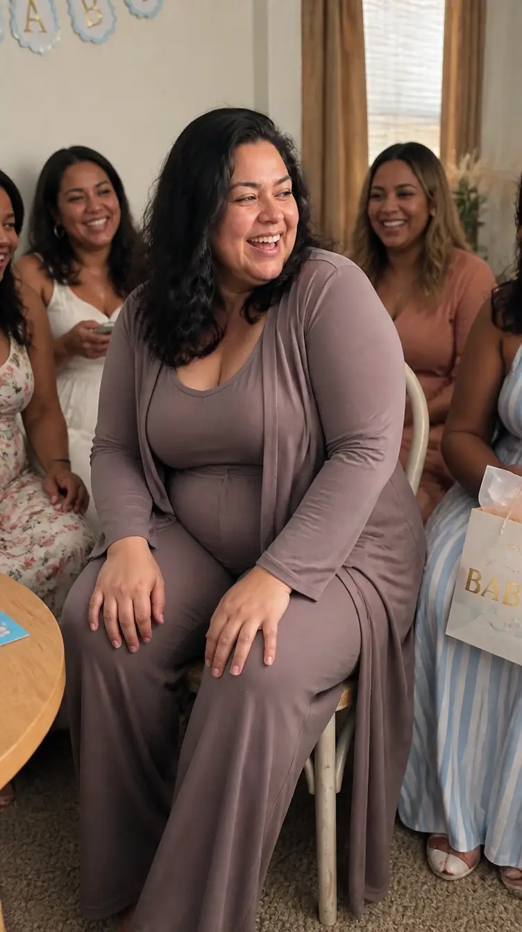 Sandra at family event, laughing, fully present