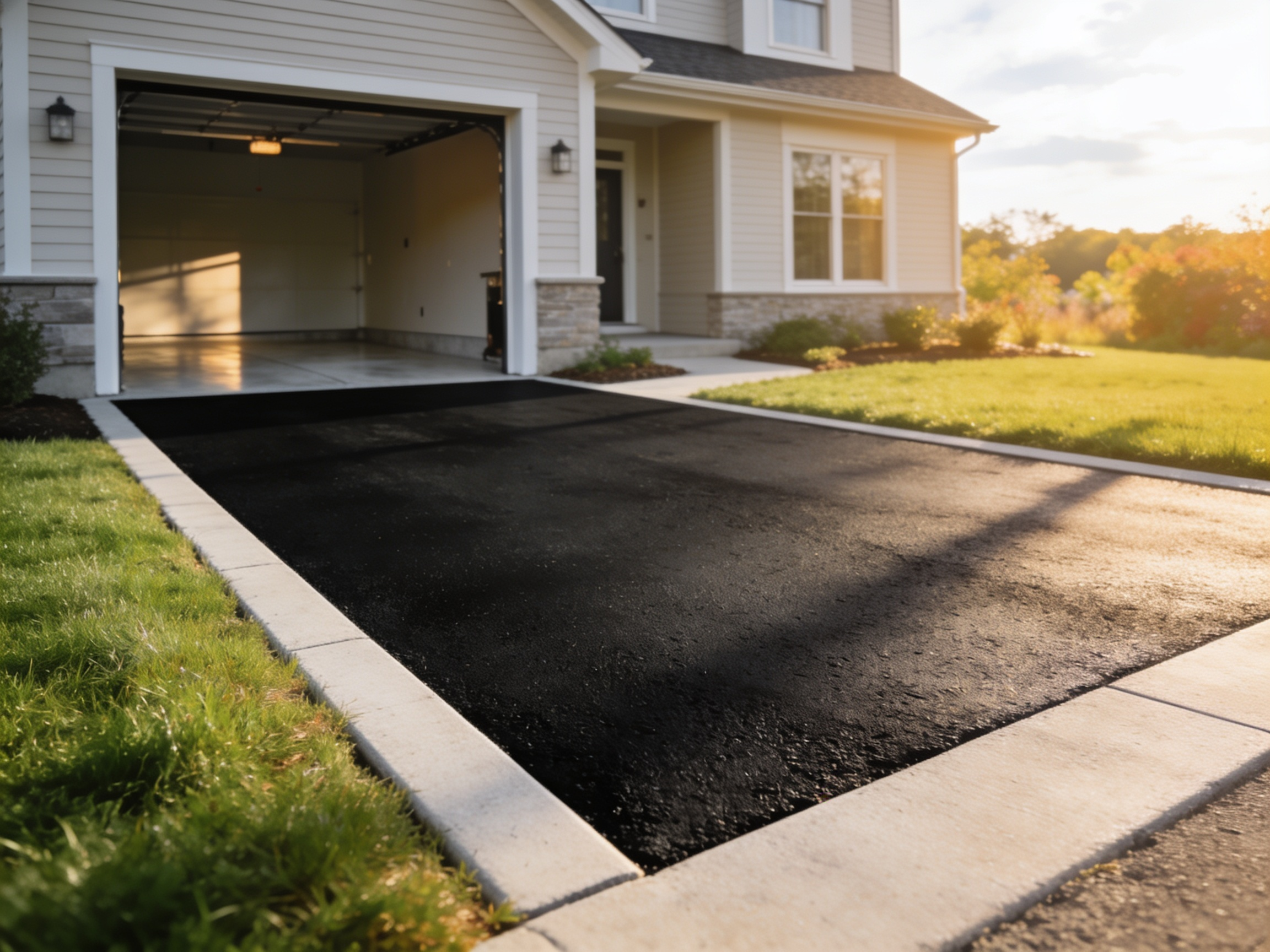 Asphalt work — AJR Landscaping project