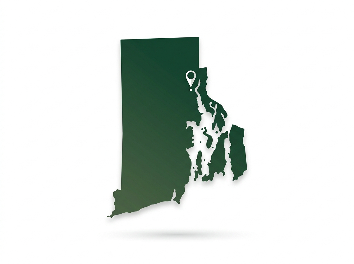 Map of Rhode Island — AJR Landscaping proudly serves the entire state