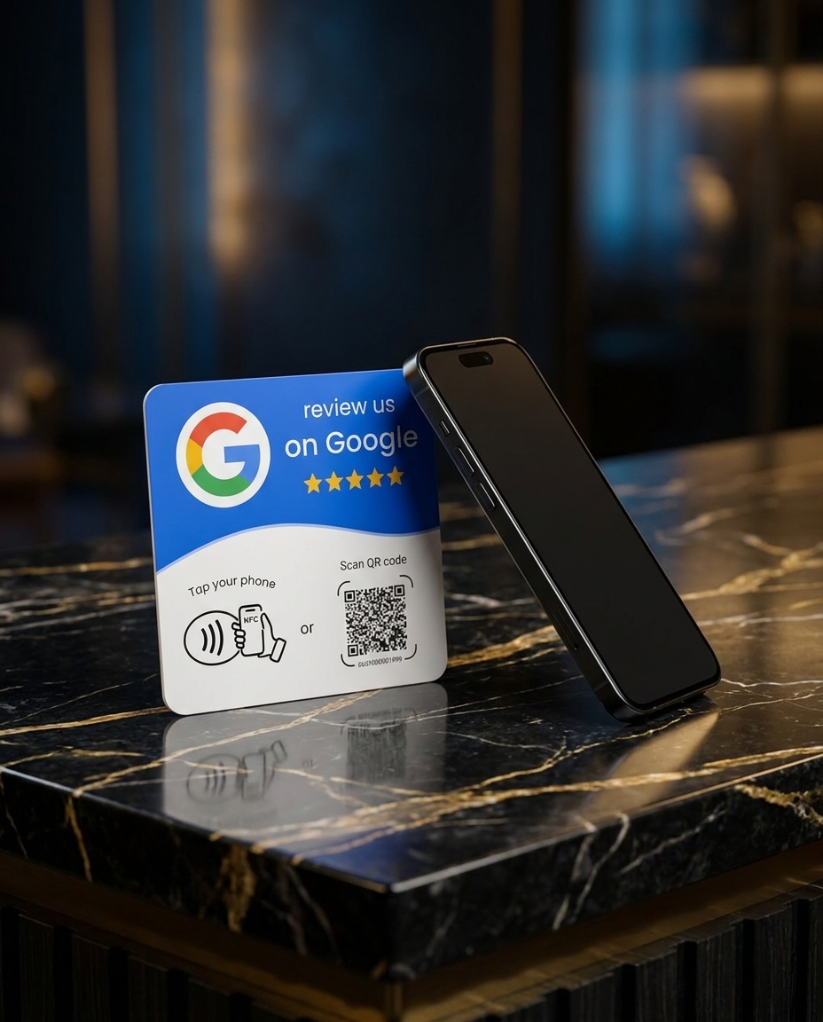 <p>O recenzie Google, dintr-un <em>singur tap</em>.</p>