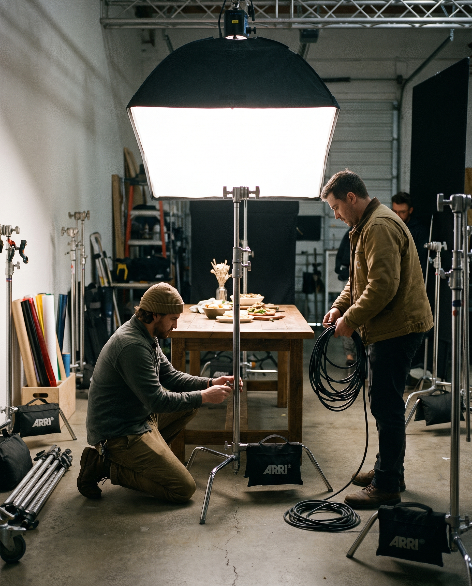 Launch campaign production on set