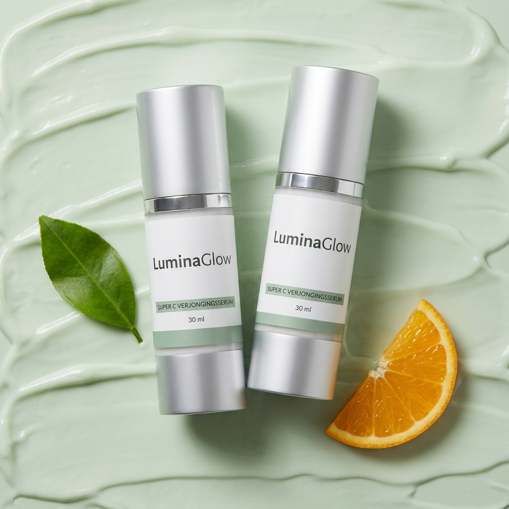 Twee flesjes LuminaGlow Super C Serum