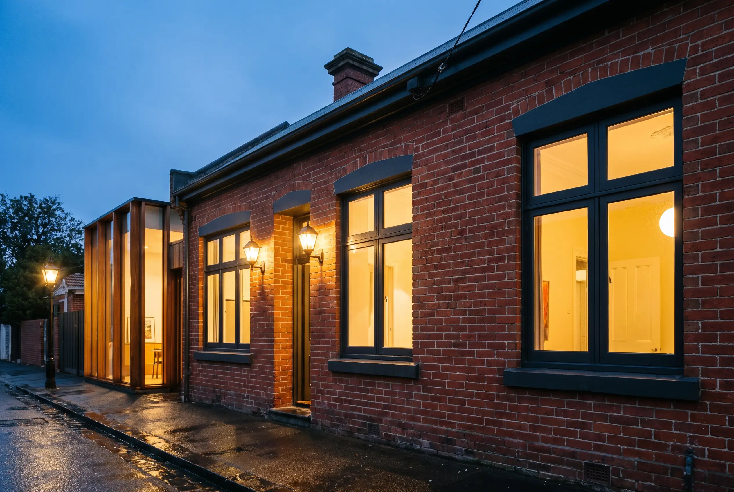Restored Victorian terrace exterior