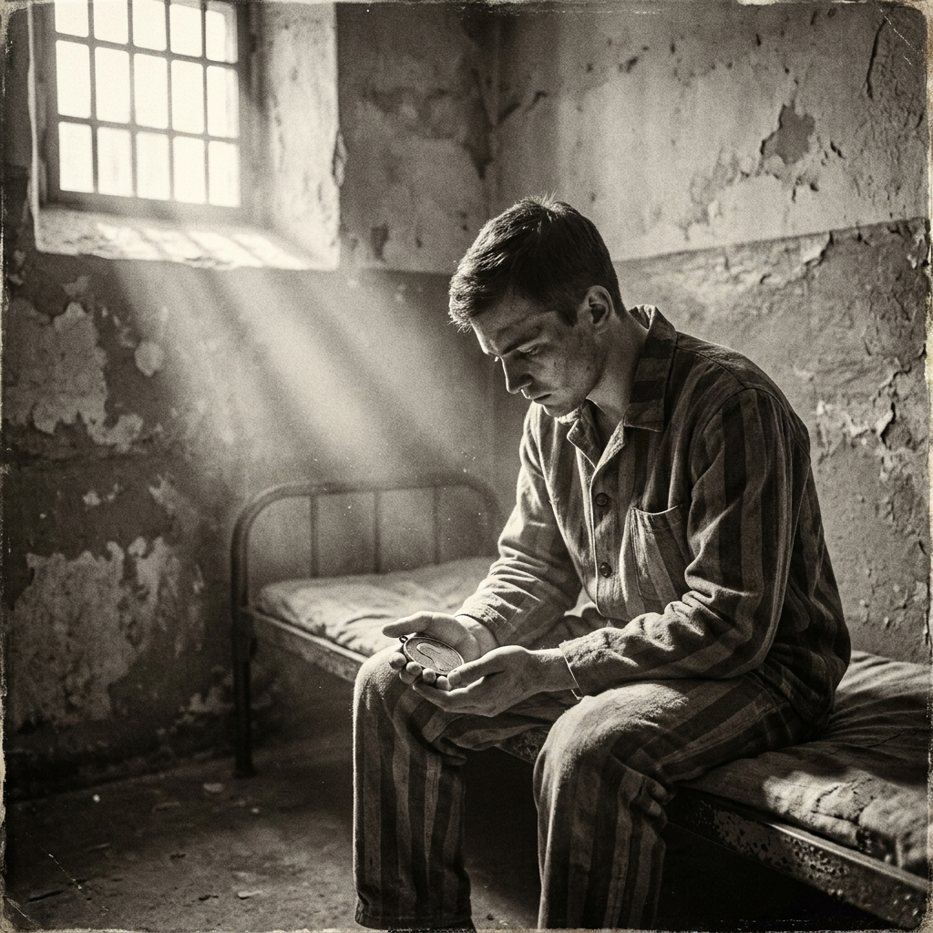 Claude Newman in a Mississippi prison cell, 1944