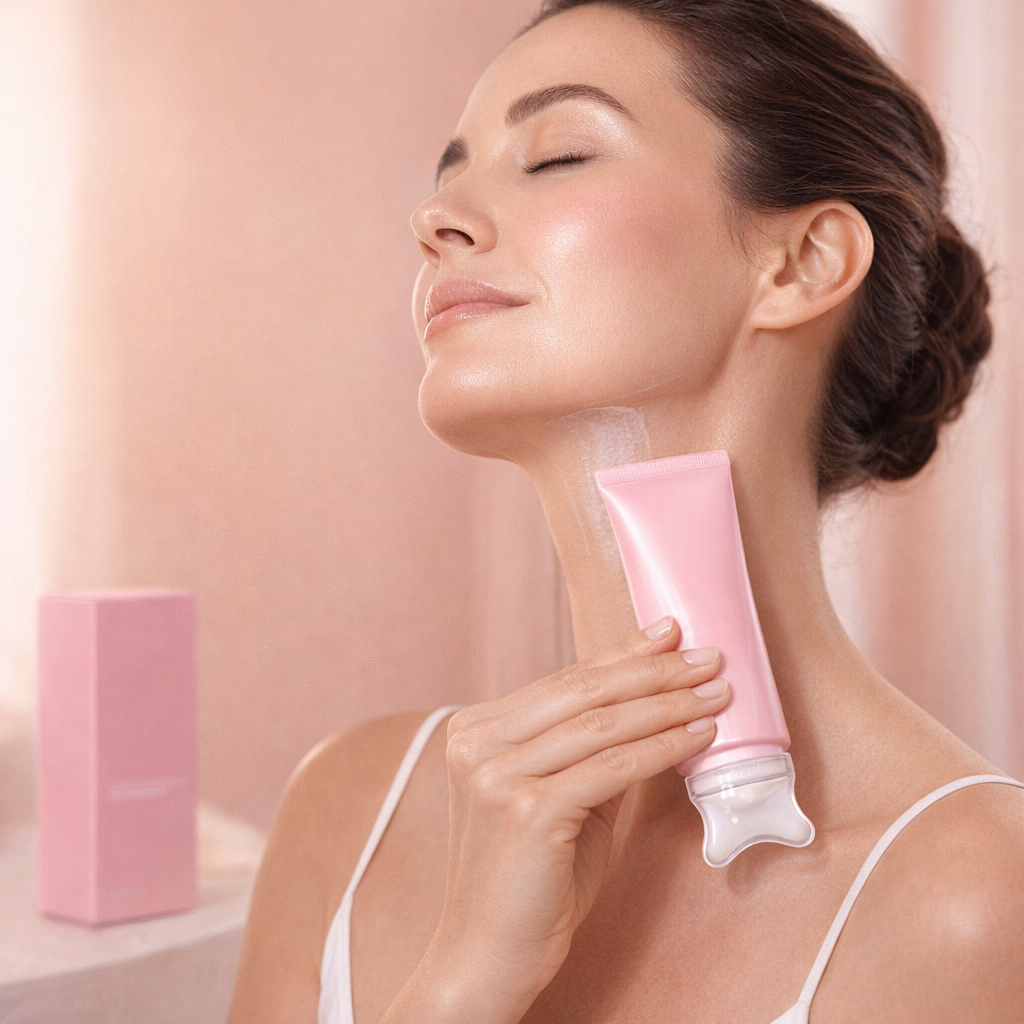 Smooth & sculpt the neckline