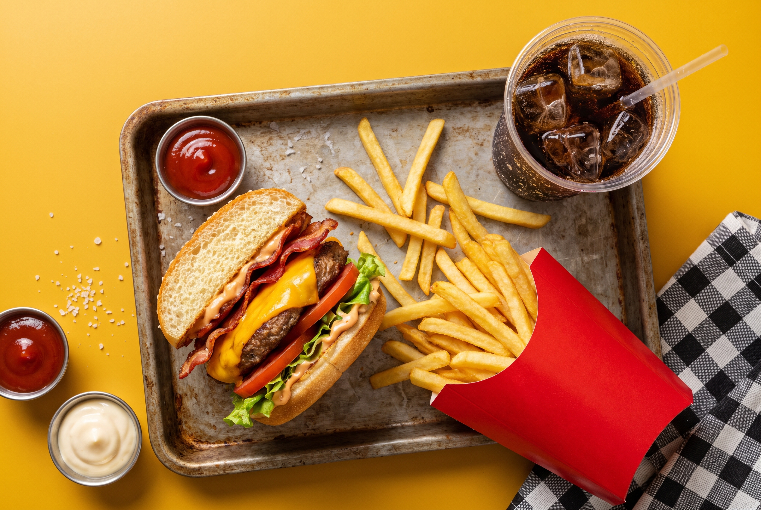 Combo CRAVE com batata frita e refrigerante