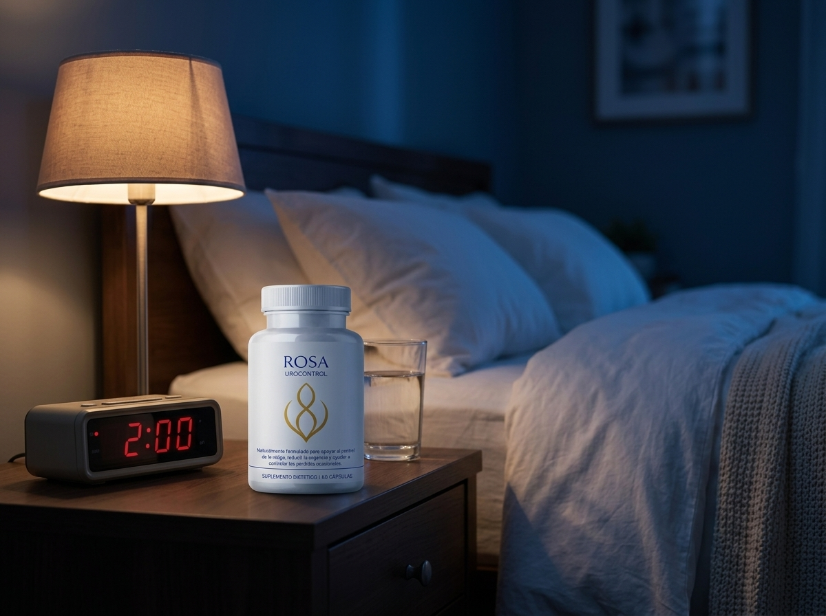 El bote de UroControl en la mesita de noche a las 2 de la madrugada