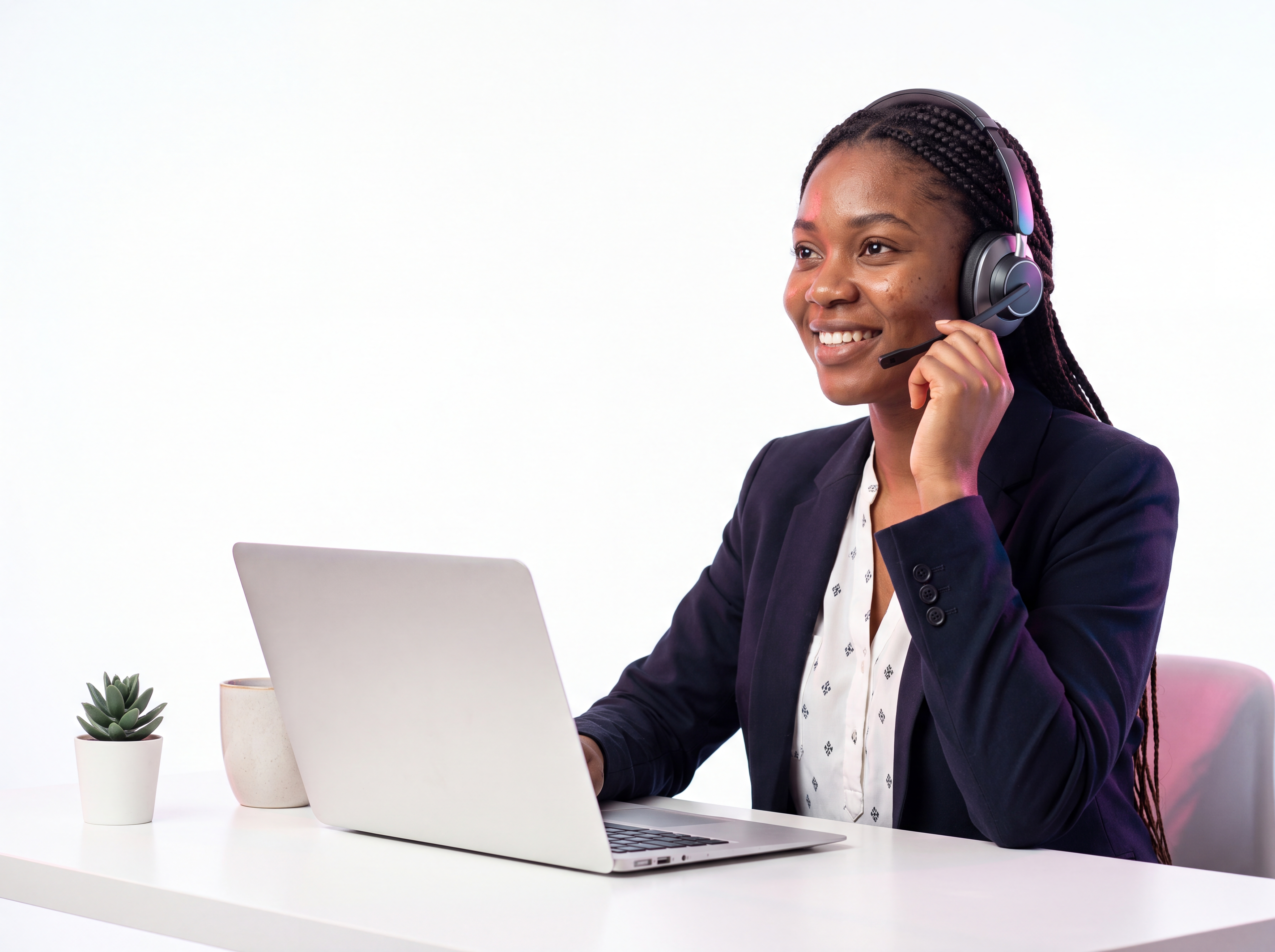 ZillionKingHost support specialist with a headset, ready to help