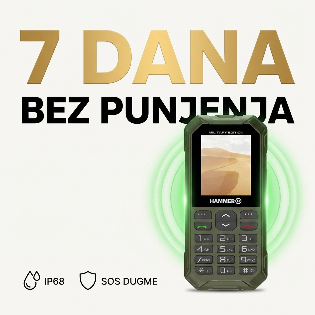 Hammer 6 LTE - 7 dana bez punjenja, IP68 i SOS dugme
