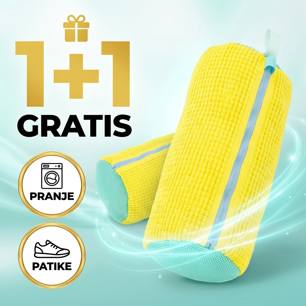 1+1 gratis - dve torbe za pranje patika u veš mašini
