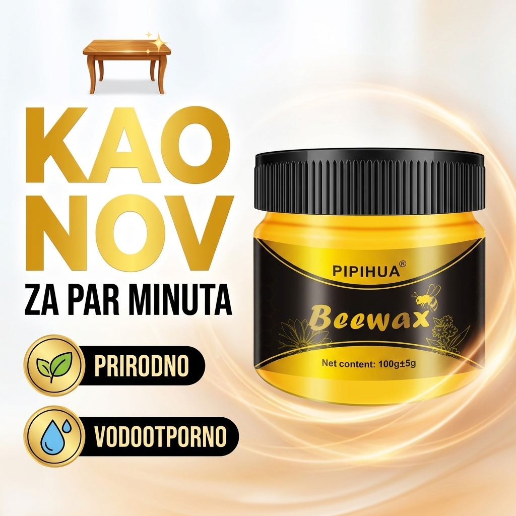 Pčelinji vosak za nameštaj - kao nov za par minuta, prirodno i vodootporno