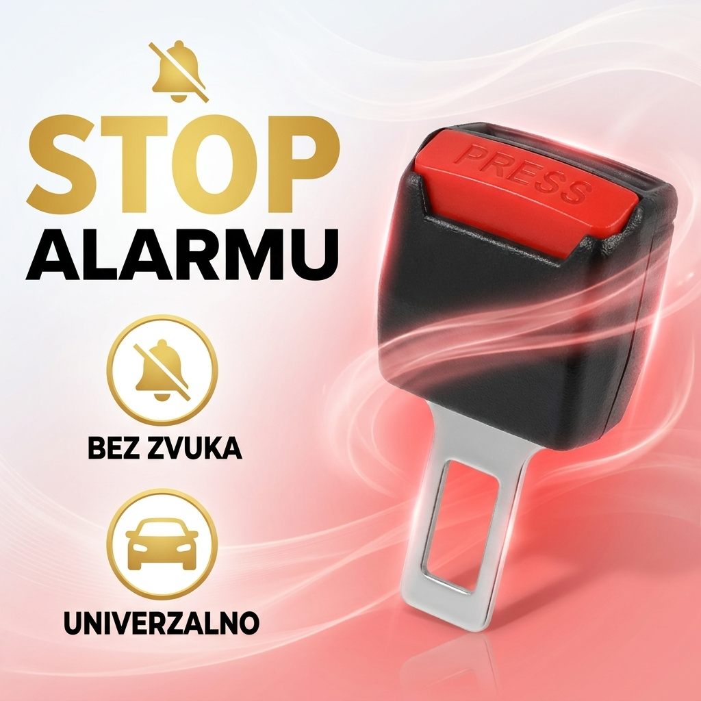 Klipsa za pojas 2u1 - stop alarmu, bez zvuka, univerzalno