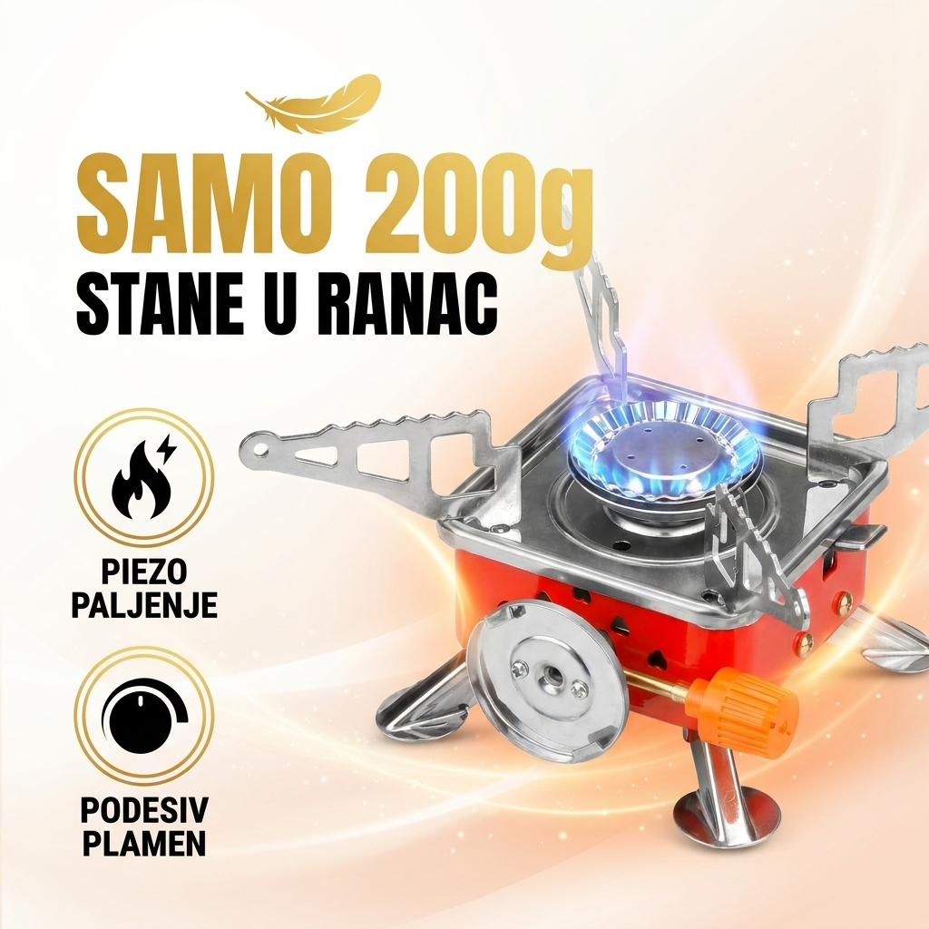 Sklopivi kamping rešo - samo 200g, stane u ranac