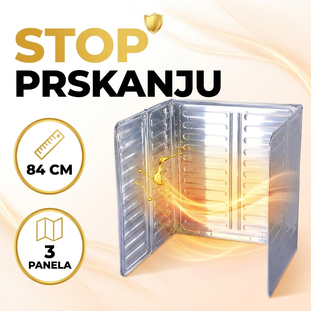 Infografika: STOP prskanju - 84 cm širine, 3 panela