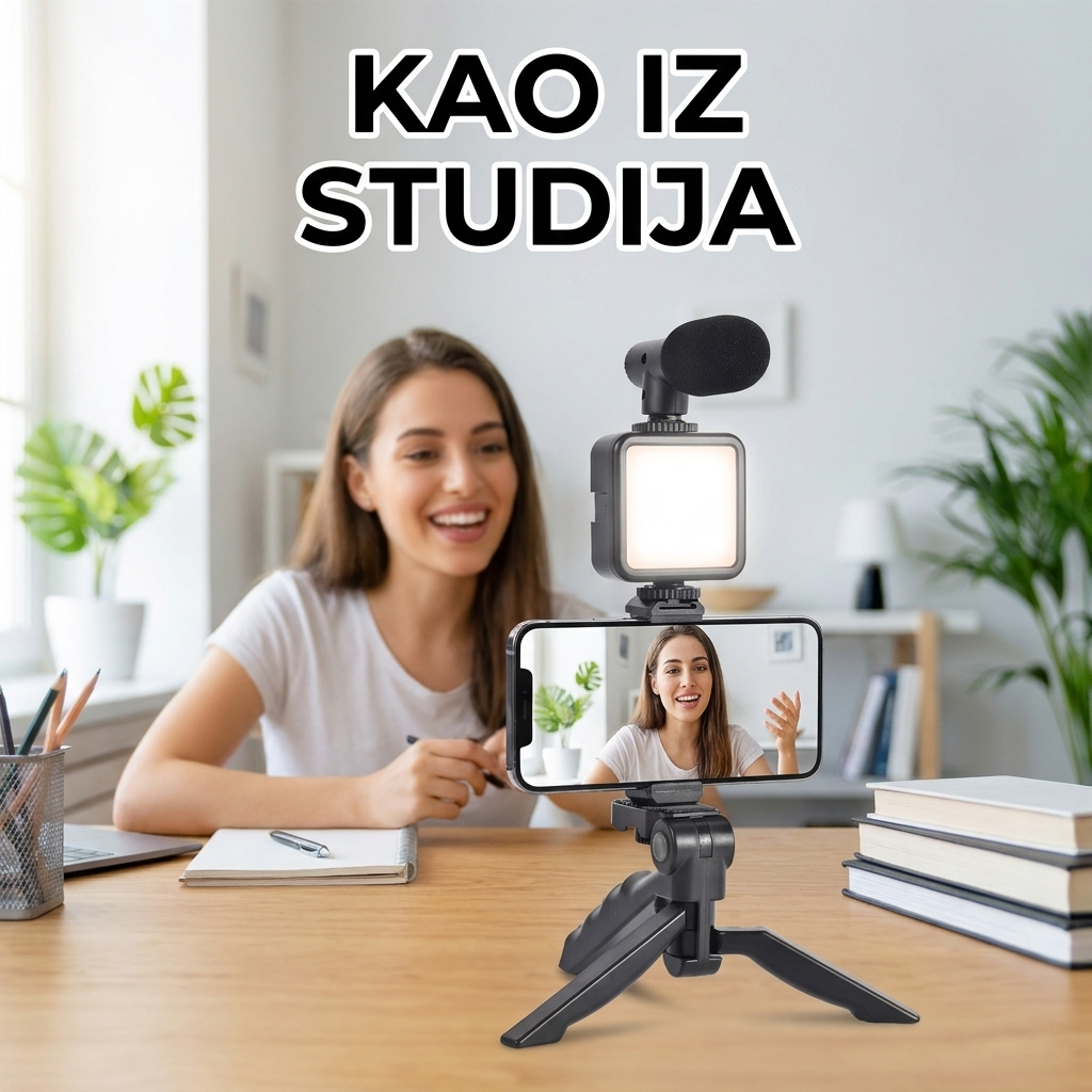 Snimanje vloga kod kuće sa 6u1 vlog setom za telefon - kao iz studija