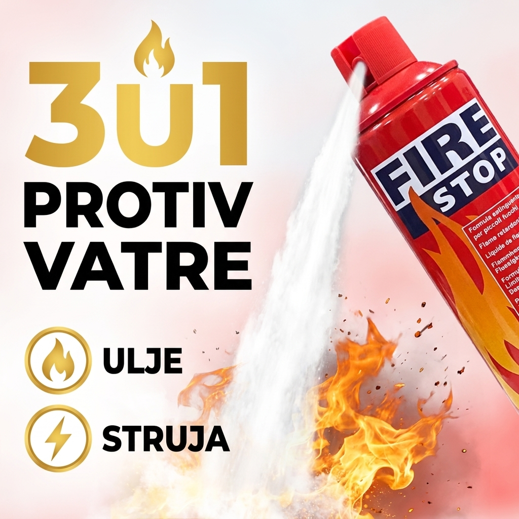 Fire Stop 3u1 sprej protiv vatre - ulje, struja, drvo