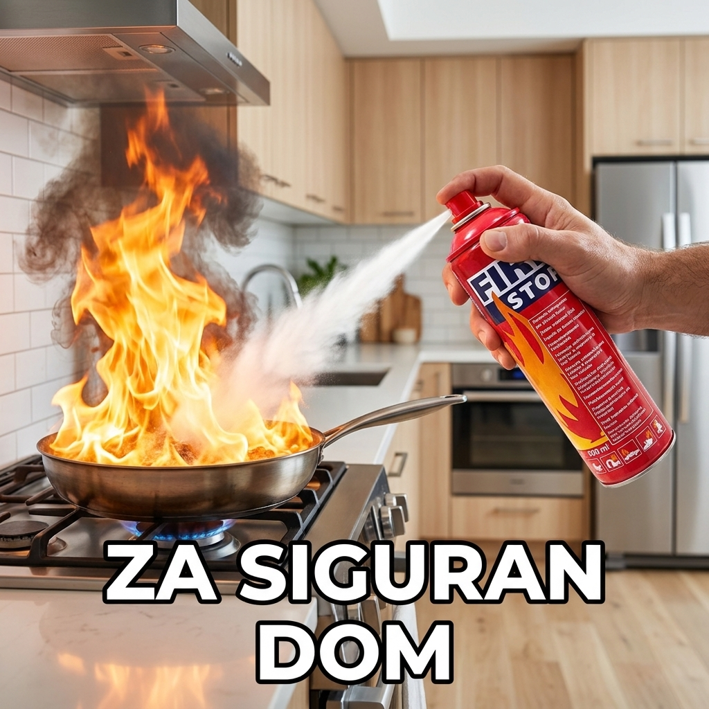 Fire Stop sprej gasi vatru u kuhinji - za siguran dom