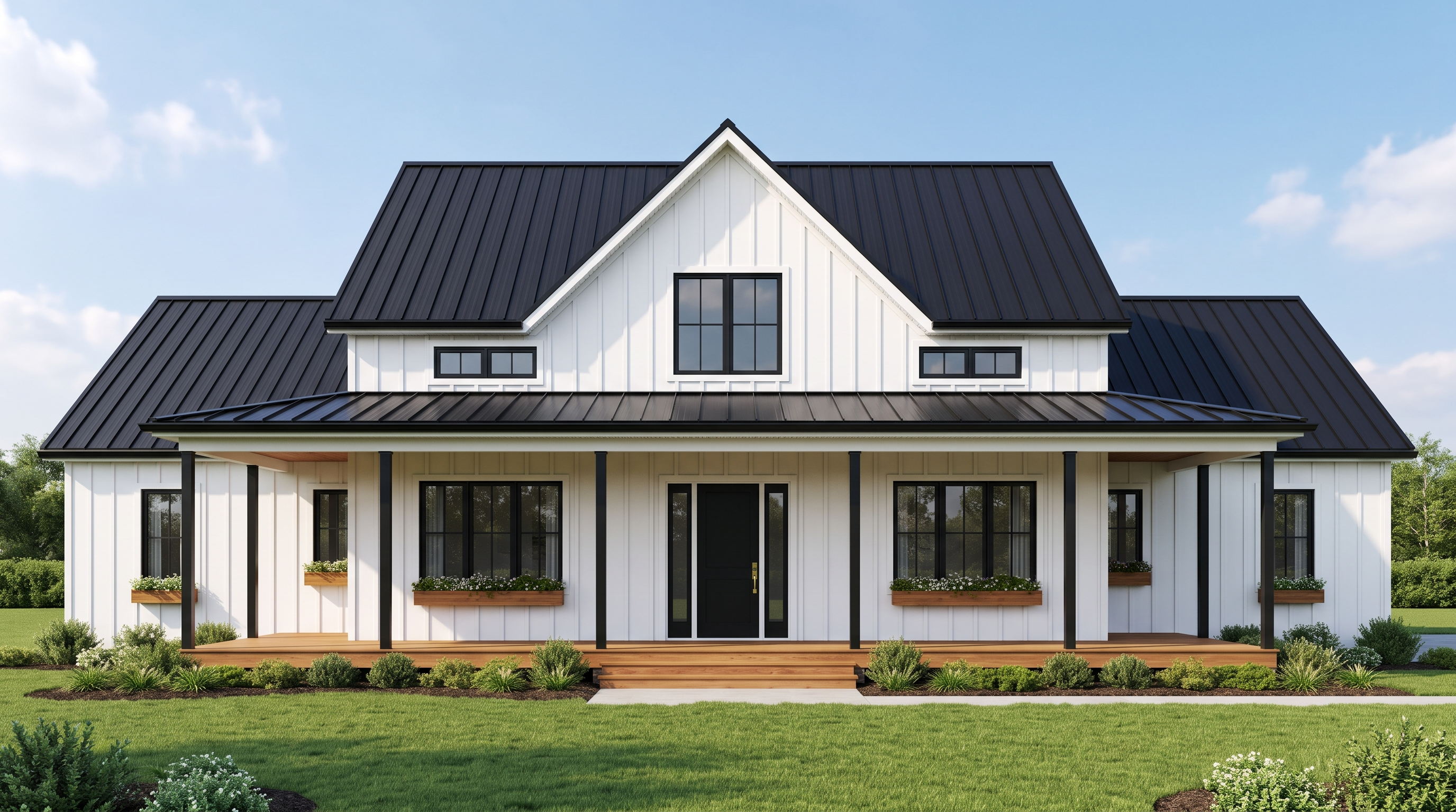 Modern farmhouse painted Cloud White
