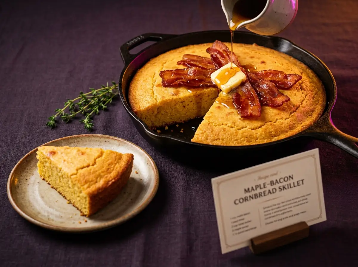 Maple-Bacon Cornbread Skillet