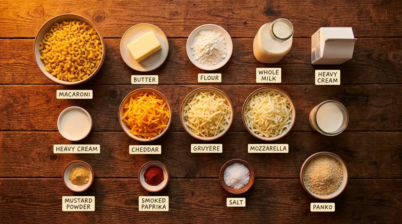 All ingredients for this recipe, labeled