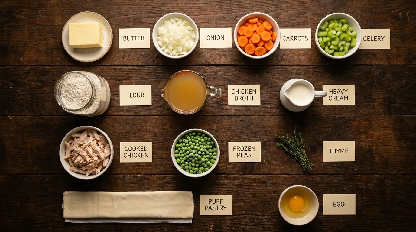 All ingredients for this recipe, labeled
