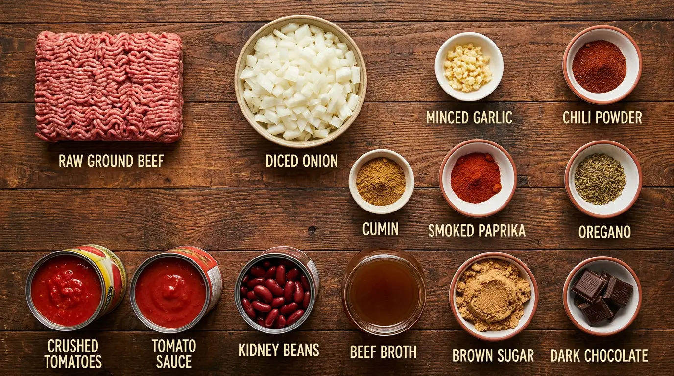 All ingredients for this recipe, labeled