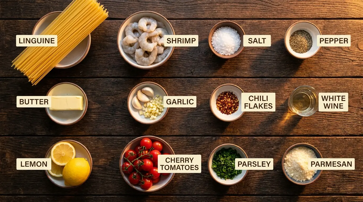 All ingredients for this recipe, labeled
