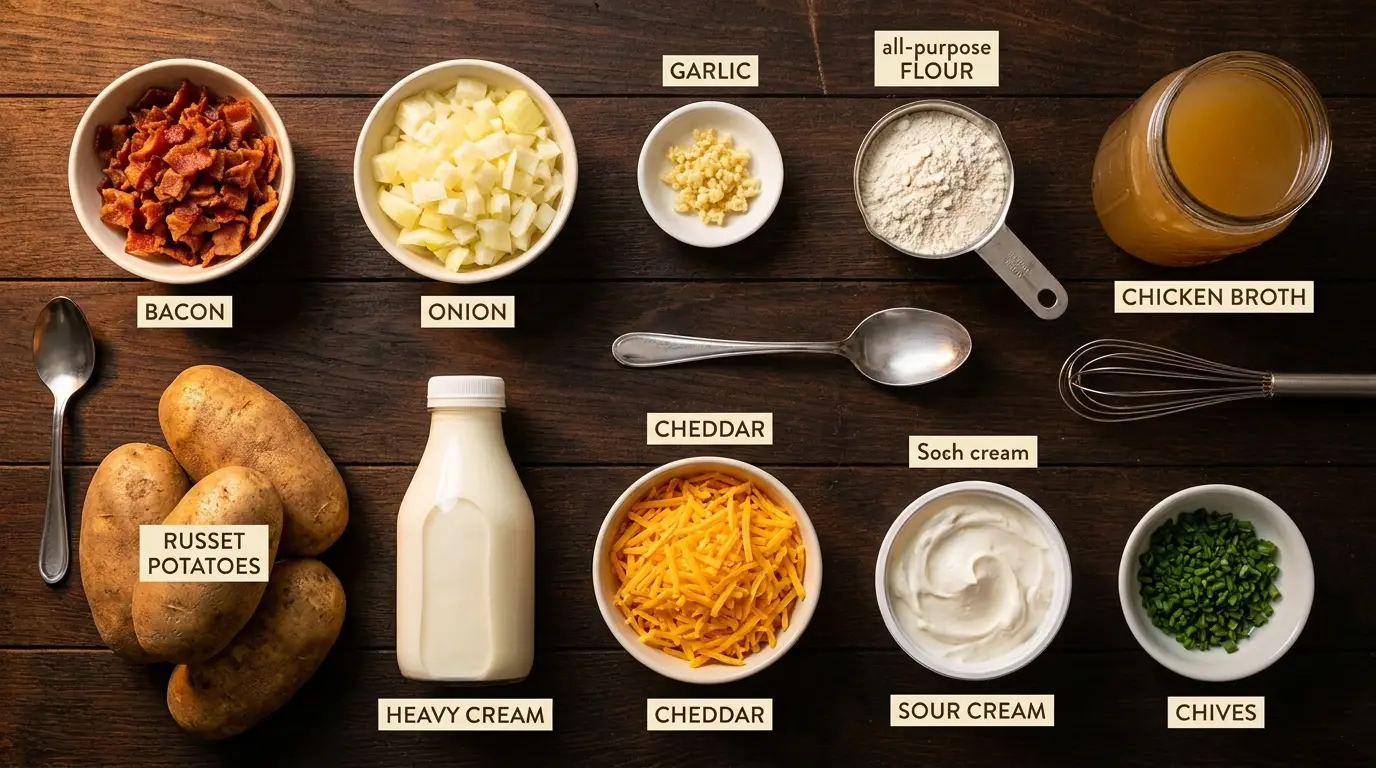 All ingredients for this recipe, labeled