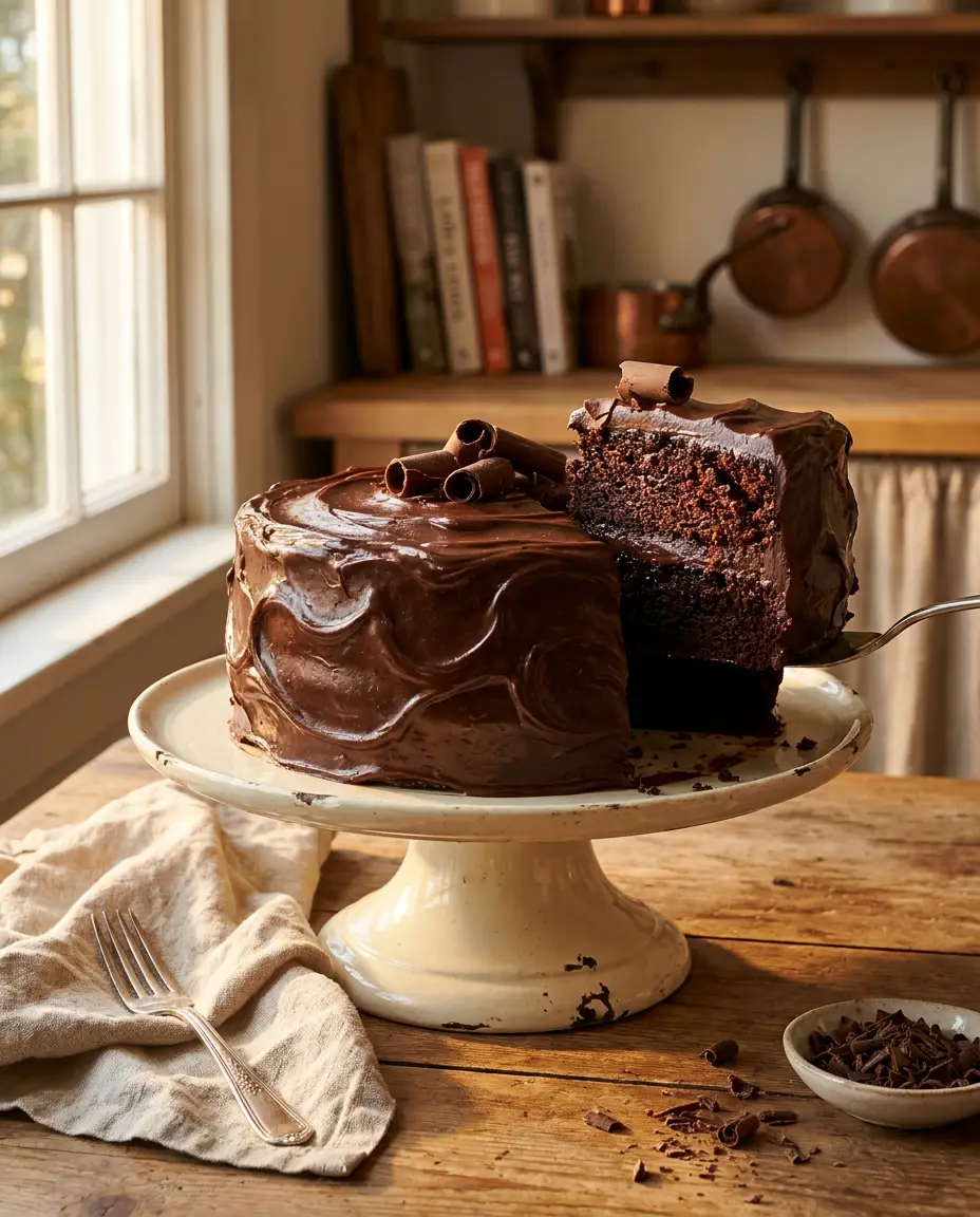 One-Bowl Chocolate Fudge Cake