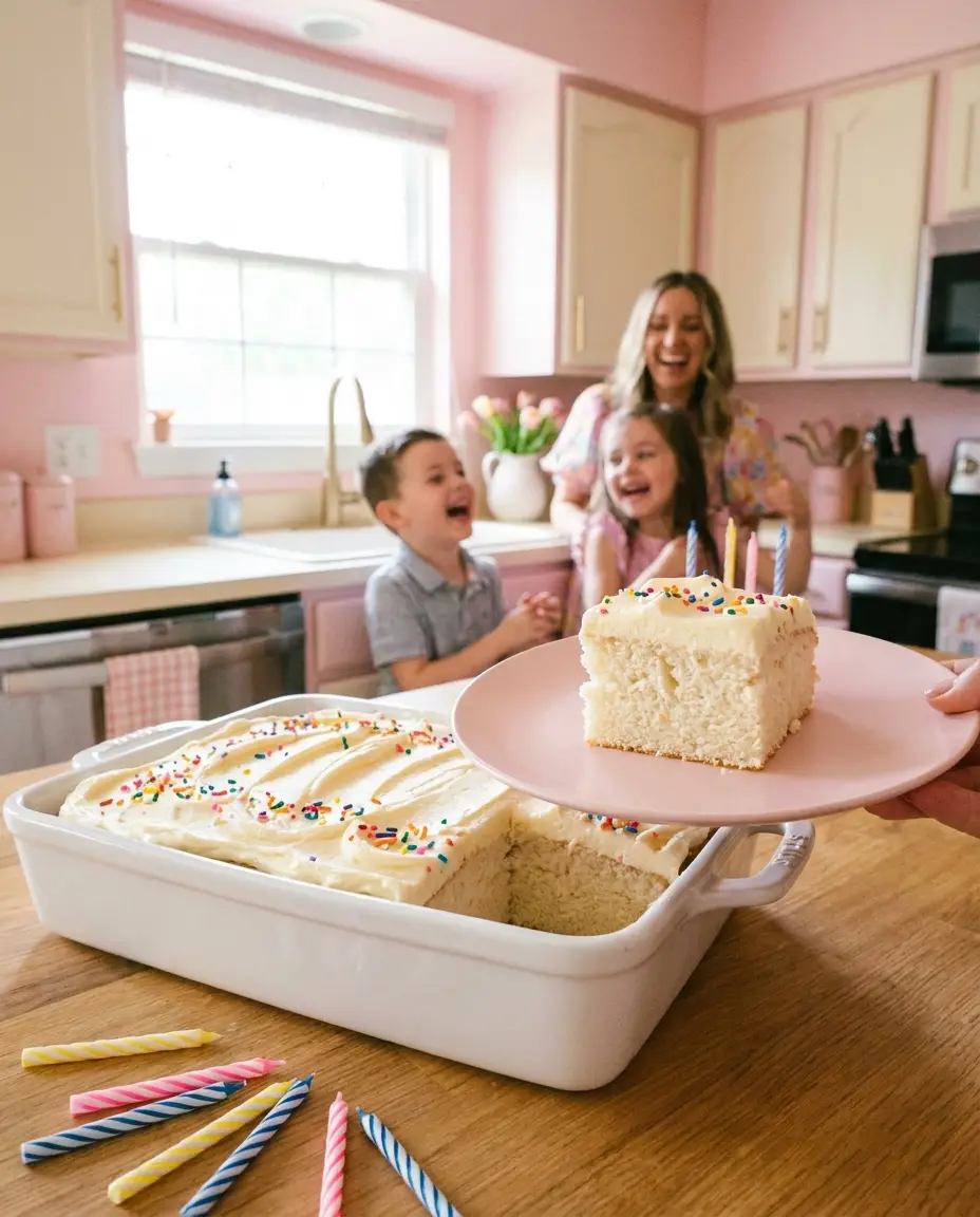 Vanilla Birthday Sheet Cake