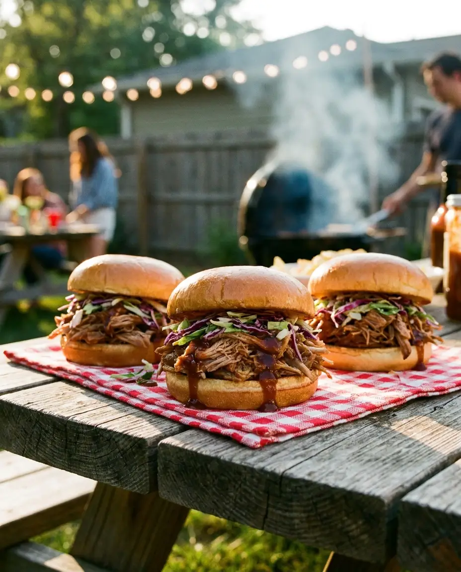 Slow Cooker Pulled Pork Sandwiches