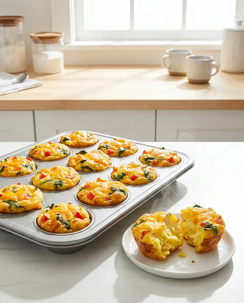 Cheesy Breakfast Egg Muffins