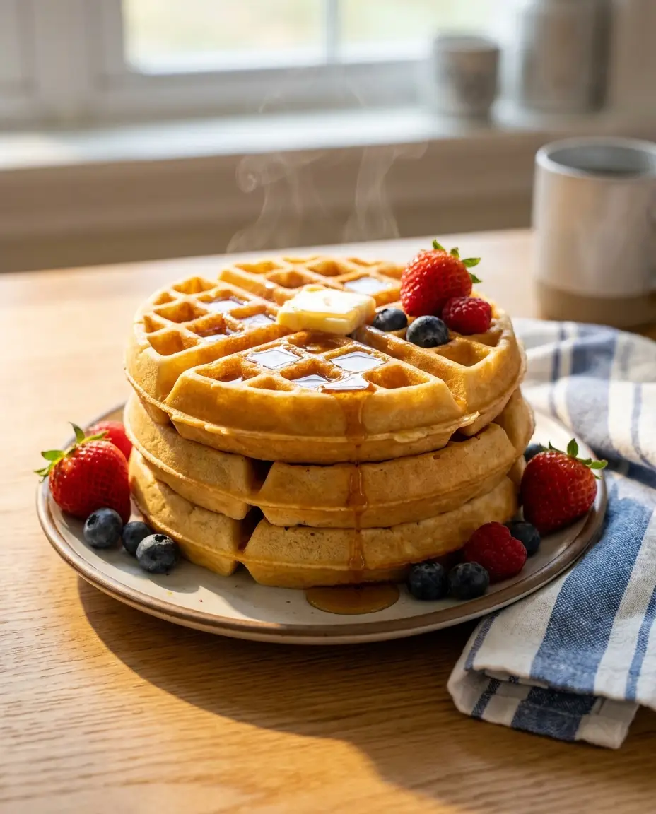 Fluffy Belgian-Style Waffles