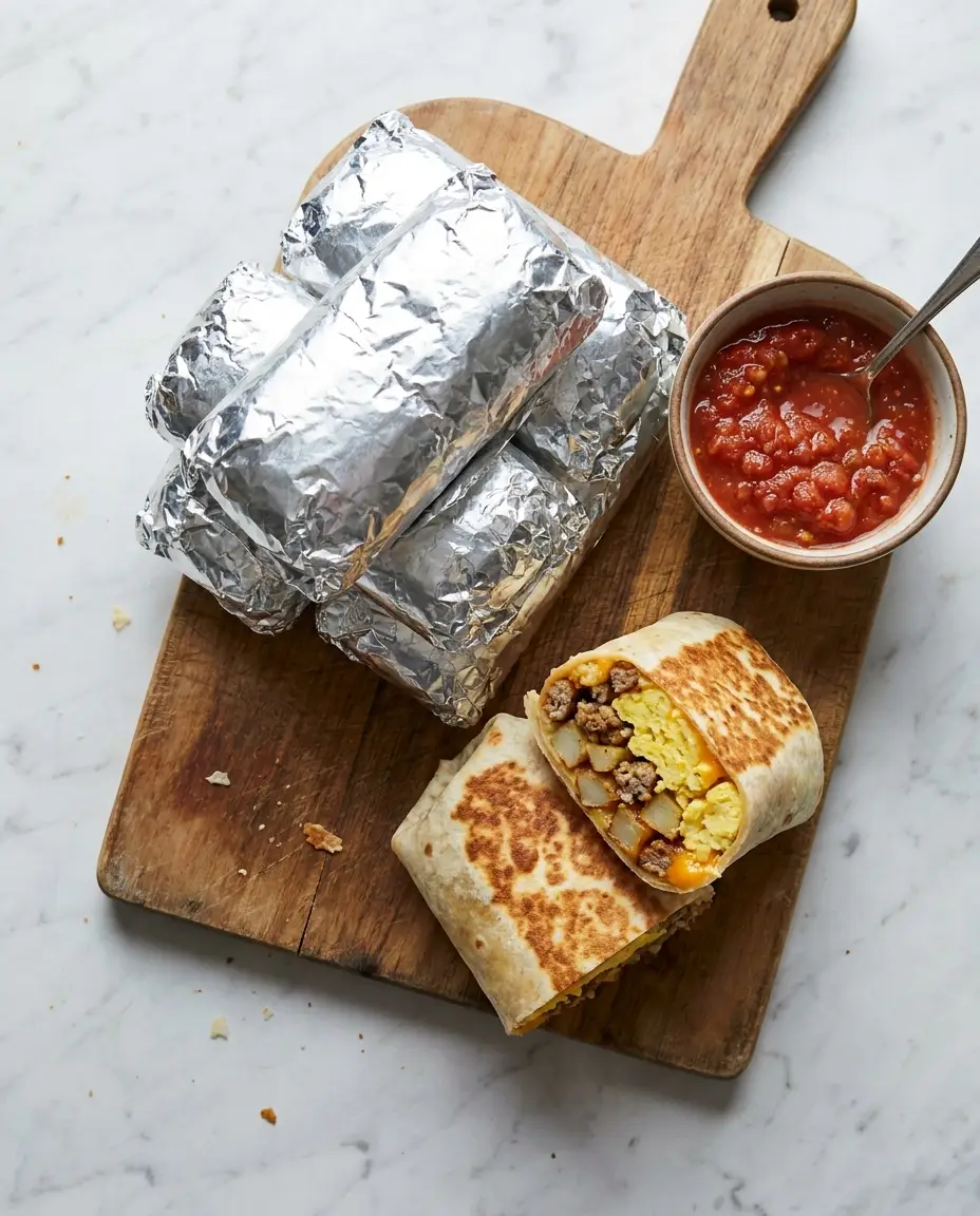 Freezer Breakfast Burritos
